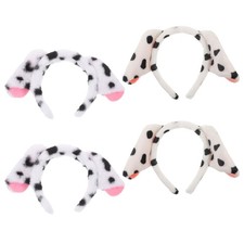 4 PCS Costume Animal Ears Hairband Dalmatian Dog Clothing Accessories