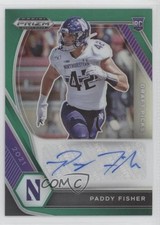 2021 Panini Prizm Draft Picks Green Paddy Fisher #DPA-PAD Auto 09p1