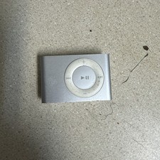 Apple iPod Shuffle 2nd Gen 1GB Silver A1204 MP3 Player Tested Works