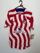 NWT ATLETICO MADRID 2022/2023 PLAYER ISSUE HOME FOOTBALL SHIRT NIKE JERSEY SZ S