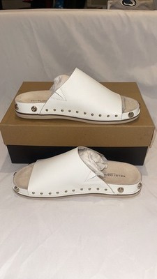 Kelsi Dagger Brooklyn Squish Stud Sandal Size 7.5 white Leather 