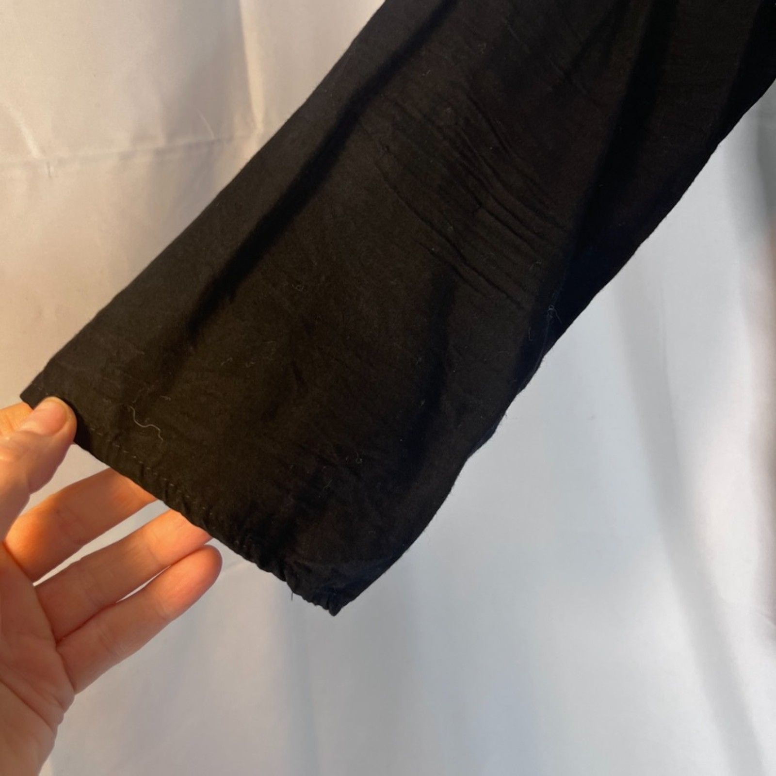 Chaus Mixed Print Patchwork Patchy Button Front V… - image 5