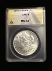 1890 Morgan Dollar - ANACS MS63
