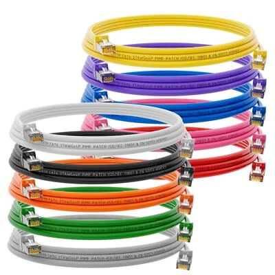 HB-DIGITAL 10 x CAT 6 Patchkabel Netzwerkkabel Ethernet LAN Internet S/FTP DSL Halogenfrei