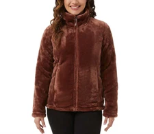 NWT 32 Degrees Heat Women's Plush Faux Fur Teddy Jacket Tan Size L $80 TT033