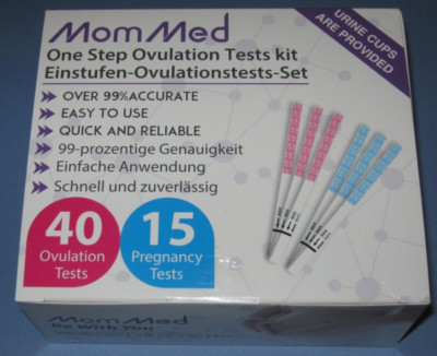 Mom Med One Step (40) Ovulation & (15) Pregnancy Test Kit