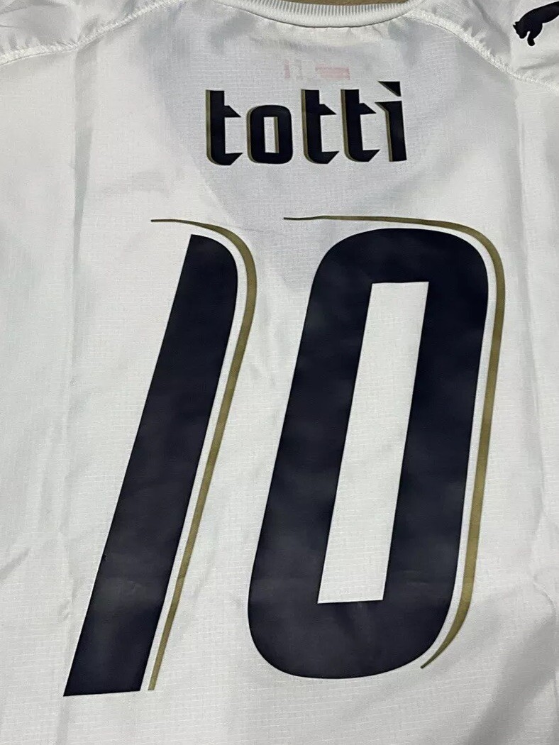 Puma Italia Totti #10 Germany 2006 FIFA World Cup White Away