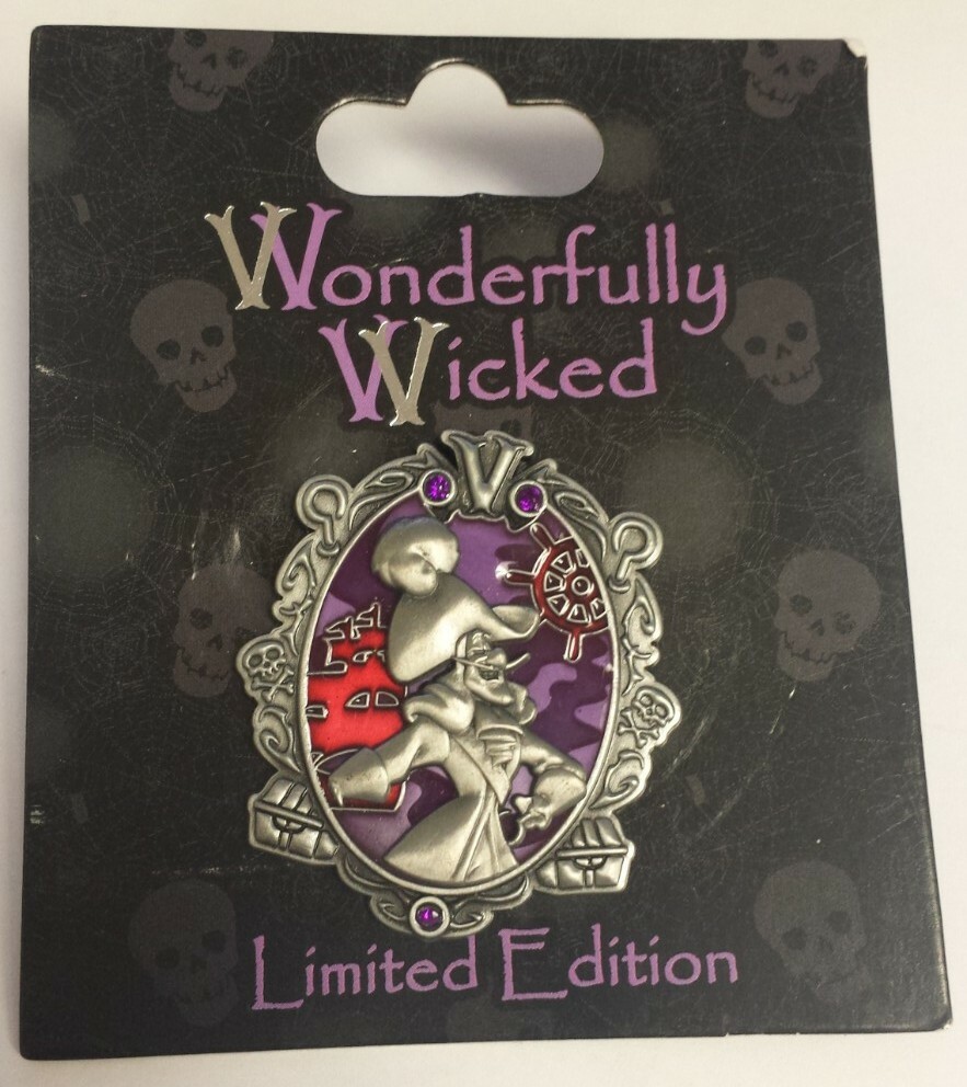 Disney Captain Hook Wonderfully Wicked Pin LE 3000 NEW