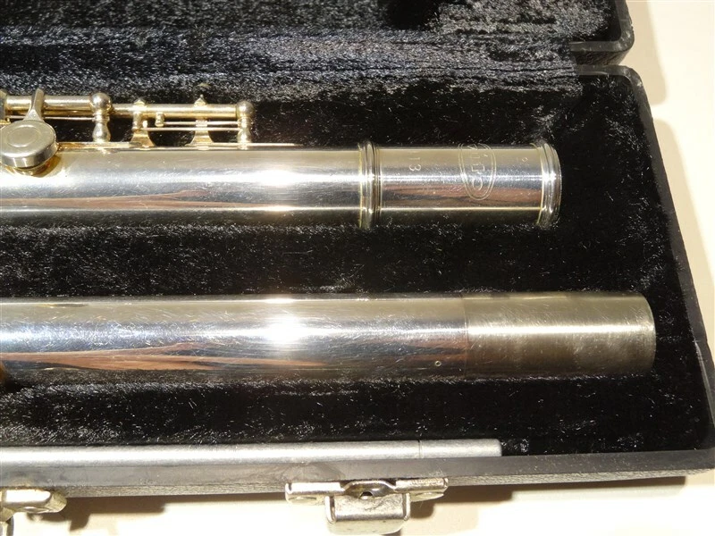 Flauta VITO 113 Plata Níquel Plata Agujero Cerrado Concierto C * BONITA Foto 4 de 4
