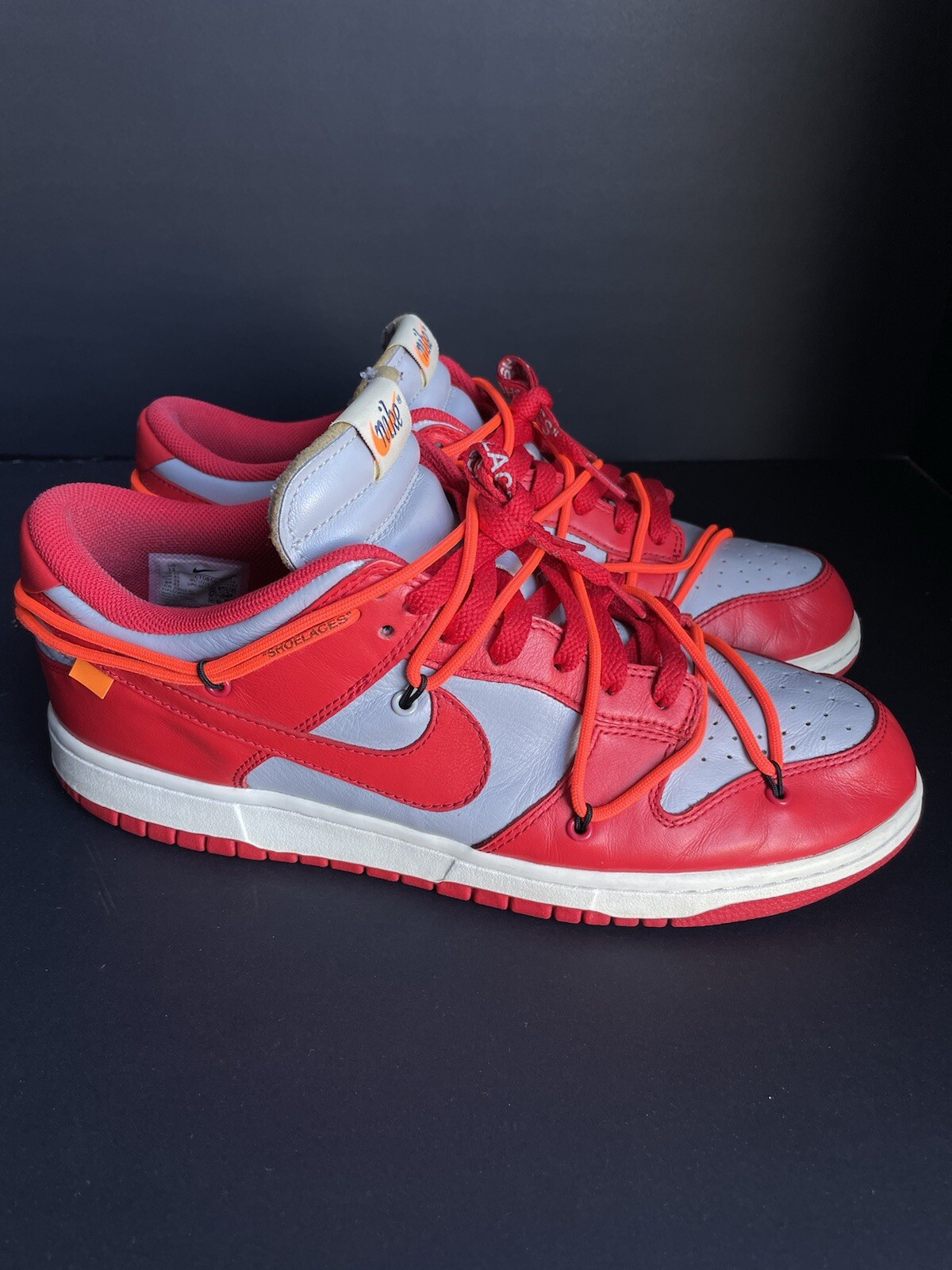 OFF WHITE X NIKE Taglia 11 Nike Dunk Low x OFF WHITE University Red 2019