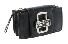 Versace Jeans Couture Black Rope Handle  Embossed Mini Shoulder Bag