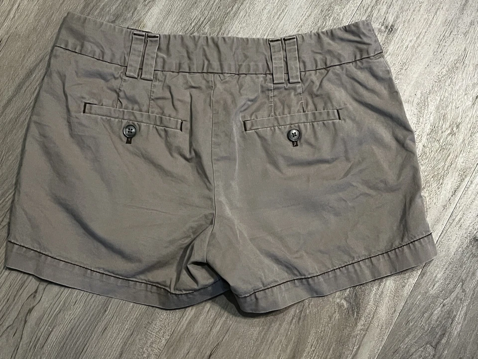 Шорты серо-коричневые Ann Taylor Loft Chino 100% хлопок размер 2 - Изображение 3 из 4