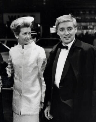 Oskar Werner date at The Shoes of the Fisherman Premiere 1968- 1968 Old Photo