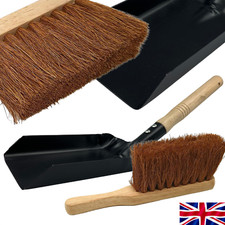 4" Metal Coal Shovel Soft Hand Brush Fireplace Ash Fire Dustpan Fireside Tools