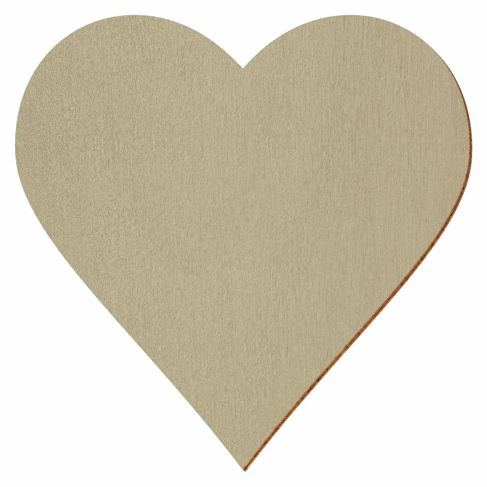 Bronzene Holz Herzen - Deko Zuschnitte Größenauswahl - Bild 1 von 1