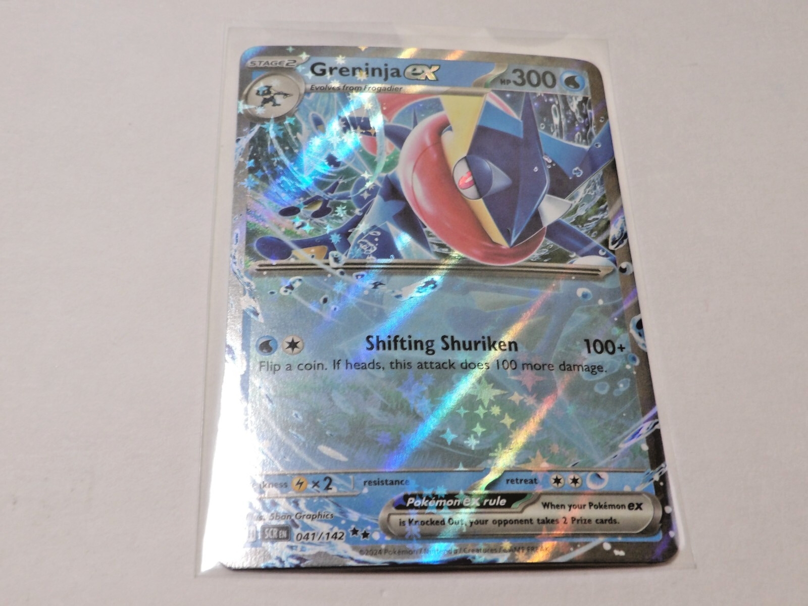 Pokemon Stellar Crown Greninja EX #041/142 NM