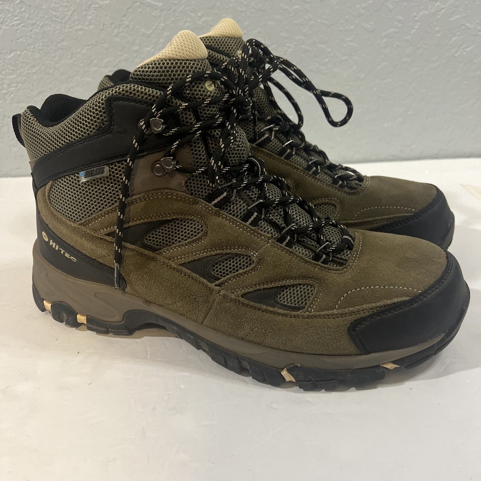 HiTec Yosemite Mens Size 13 Mid Waterproof Hiking Brown/Olive Casual