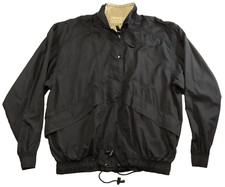 Reebok Golf Womens Insulated Windbreaker Pullover Jacket Sz M Black Long Sleeve