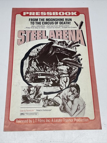 Steel Arena Original Movie Press Kit Poster 1973 JD Hollywood TL Films B Movie