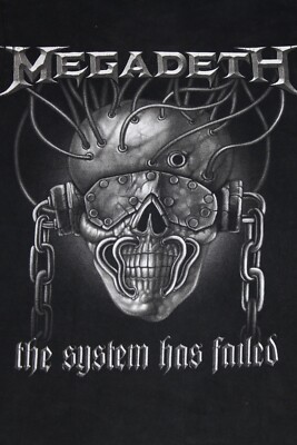 Megadeth Shirt The System Has Failed Thrash Metal Band Men's Tee