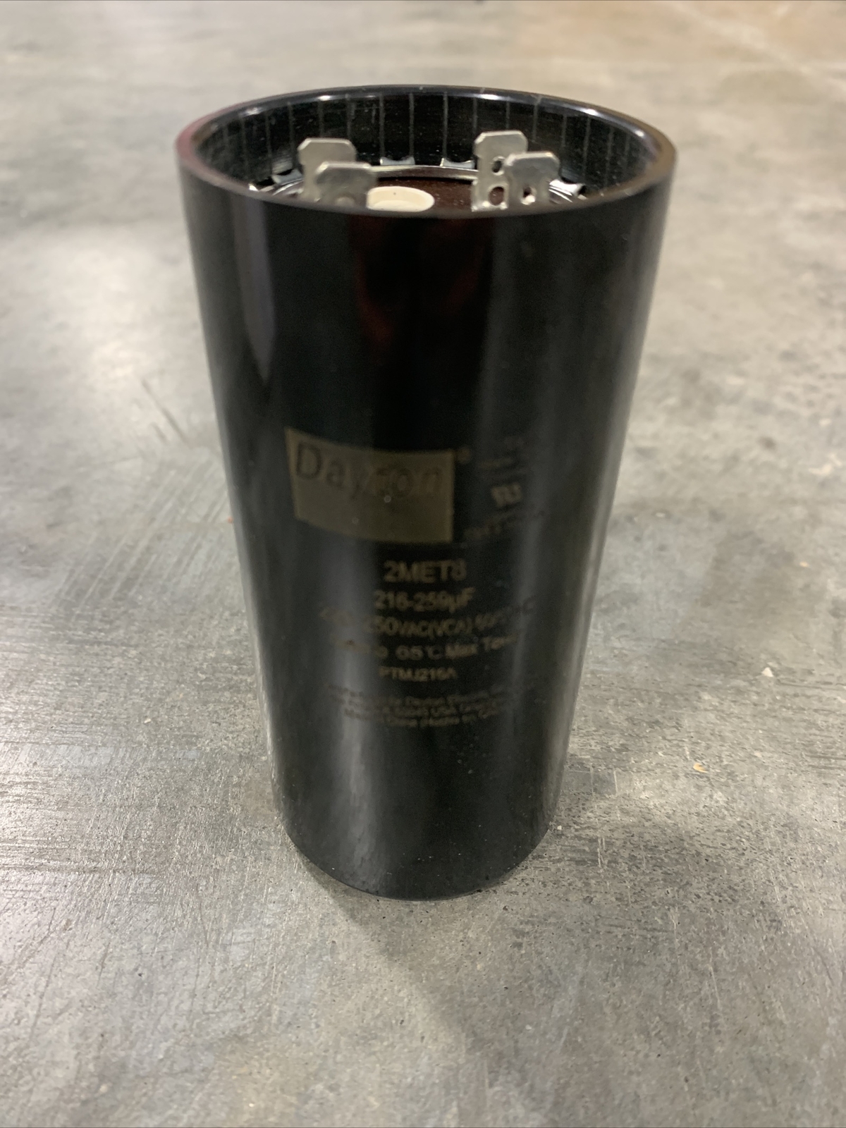 Dayton 2MET8 Motor Start Capacitor, 216259 uF 220250 VAC *NEW* 190735225059 eBay