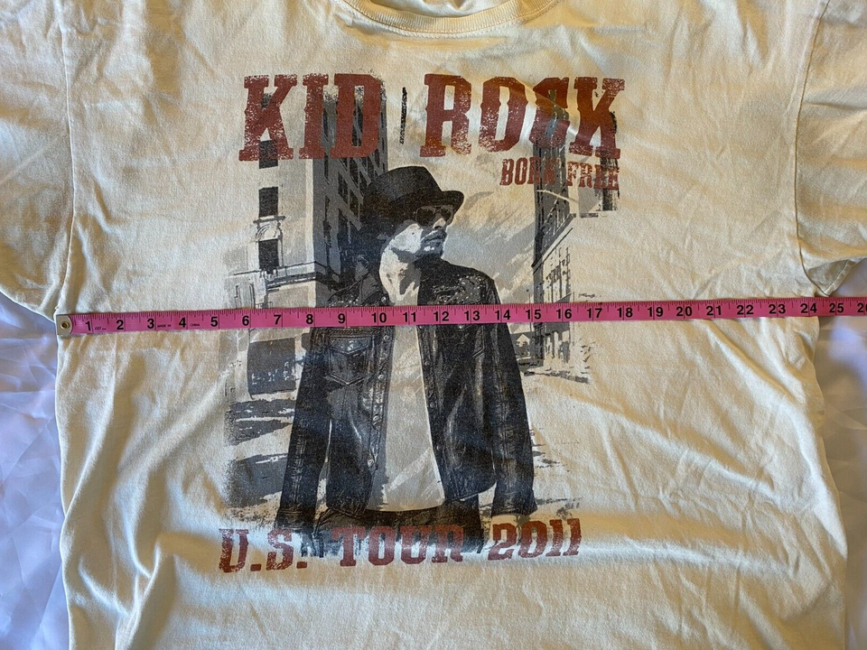 ORIGINAL 2011 Born Free US Tour KID ROCK CONCERT TSHIRT Anvil 2X XXL