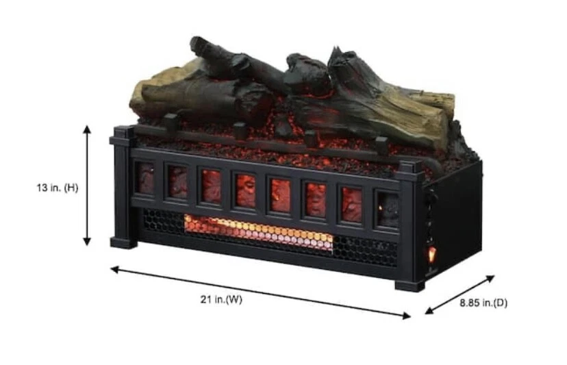 StyleWell Barkridge 21 in. Infrared Electric Fireplace Log Set Heater  611768090341 | eBay
