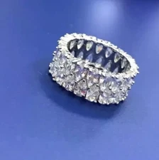 Double Row Princess Cut Ring