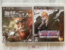 SONY PS3 Attack on Titan Shingeki no Kyojin & Bleach Soul Ignition From Japan