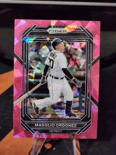 2023 Panini Prizm Pink Cracked Ice ☆ Magglio Ordonez Detriot Tigers -Mint-