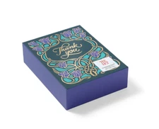 METROPOLITAN MUSEUM OF ART, GILDED BOOK COVERS, THANK-YOU NOTES, BOXED SET OF 18