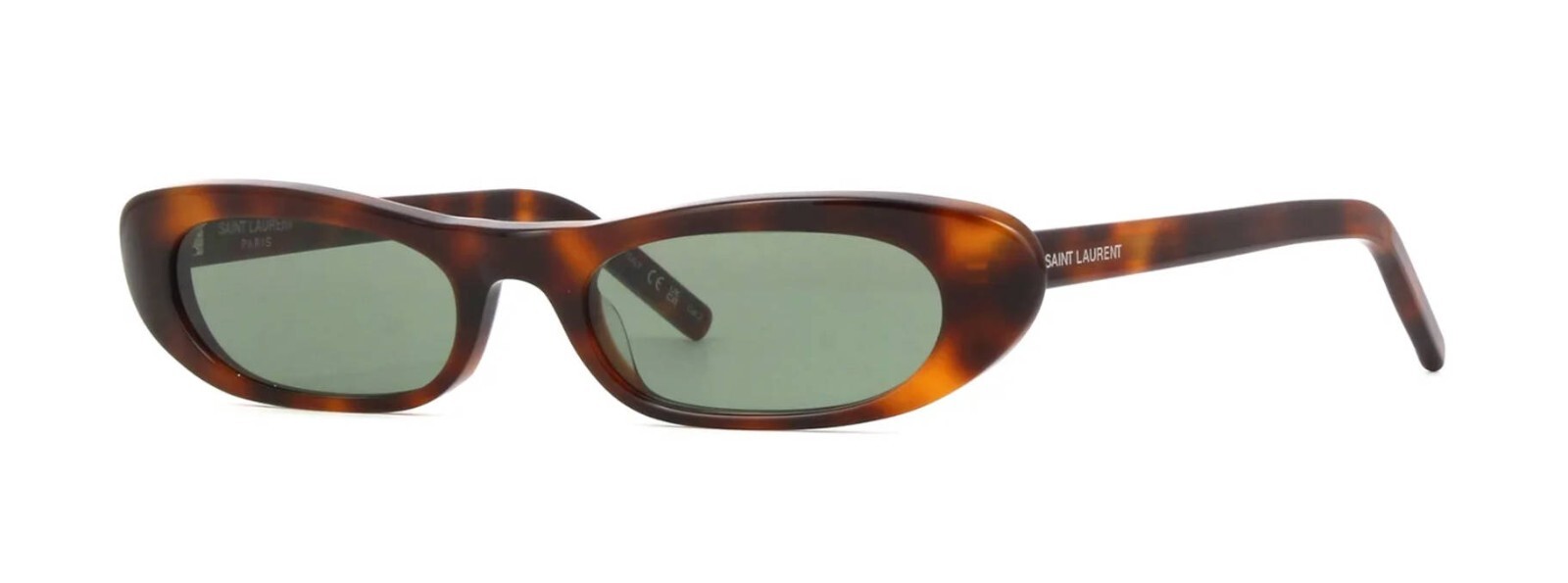 Saint Laurent SL 557 Occhiali da sole Havana Verde (002)