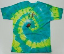 Rare VTG 1st Annual Calvin and Hobbes Dog Day Partying Tie Dyed T Shirt 90s XL