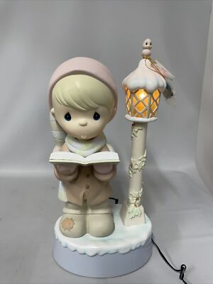 Enesco Precious Moments Lighted Animated Musical O COME All YE