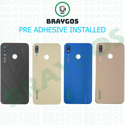 Rear Back Battery Cover For Huawei P20 Lite With Camera Lens & Adhesive -UK