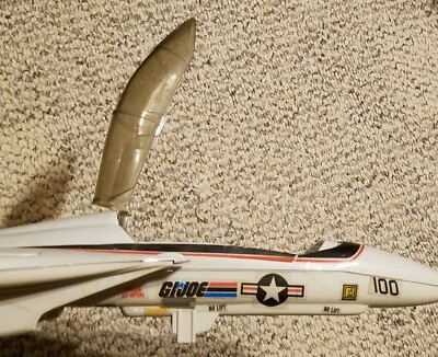 GI Joe SKYSTRIKER XP 14F Jet Fighter with Missiles Canopy Landing