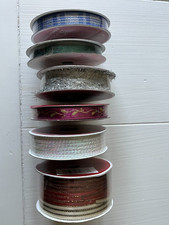 Lot Of 6 NEW Ribbon Rolls for Gift Wrap-Crafts- Decorating