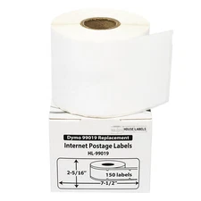 DYMO Compatible 99019 1-Part Direct Thermal Postage Labels - (30) Rolls of 150