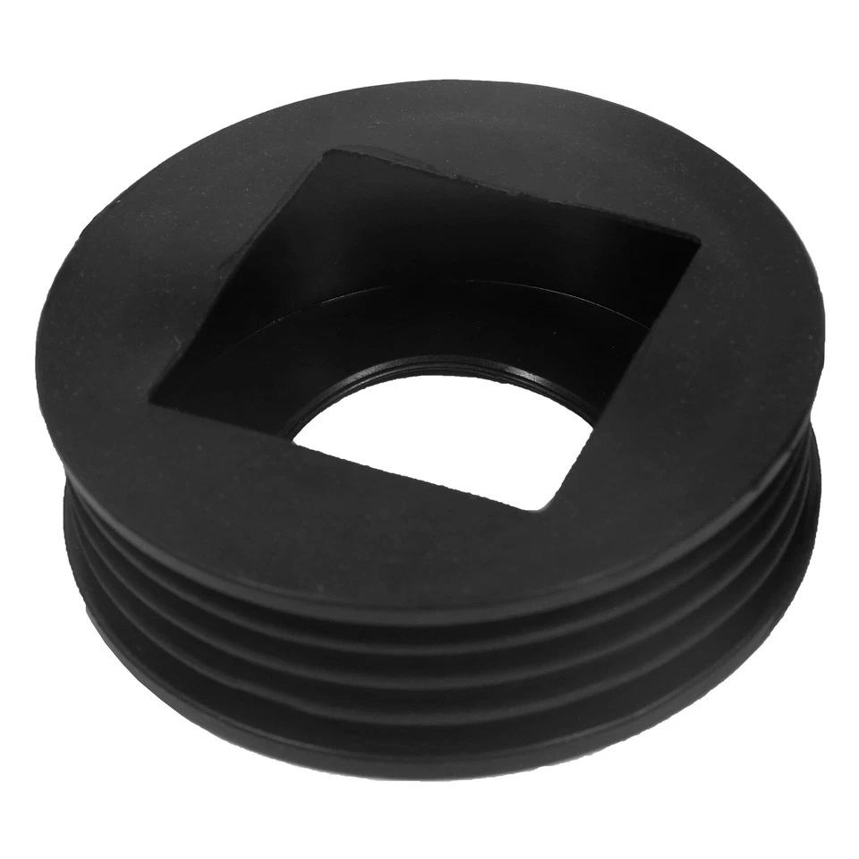 SPARES2GO Rainwater Pipe Adaptor 110mm 65mm Square 68mm Round Soil Waste Drain Connector