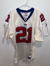 vintage tiki barber Giants Football jersey #21 White stitched Reebok 54 NFL