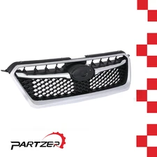 Fit For SUBARU Impreza 2015 2016 Front Bumer Grille Grill w/Molding Trim