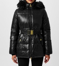 Image of Barbour International Black Saskia  Puffer Jacket - Size 14 (L)