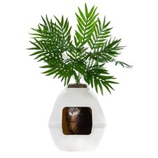 Good Pet Stuff Courtyard Hidden Litter Box Planter, Decorative Cat Litter Enc...