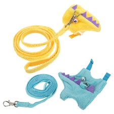 Plush Dinosaur Harness Leash for Rabbits Guinea Pigs Small Pets Outdoor