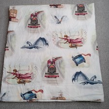 Pottery Barn Kids Harry Potter F/Q Flat Sheet Quiddich Hogwarts
