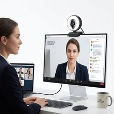 4K Ultra HD Webcam 1080P 60fps Web Camera Autofocus USB Video Computer Camera UK