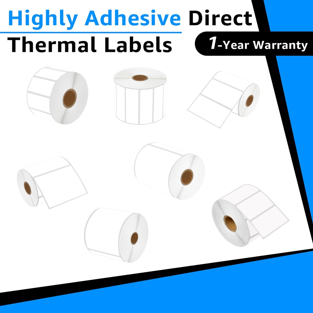 4x6 2x1 3x1 4x2 4x3 Direct Thermal Labels for Zebar LP2844 ZP450