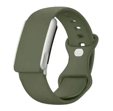 Whoop MG/5.0 Replacement Silicone Band - Army Green Silicone - Silver Clasp