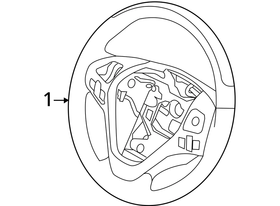 SE ADAPTA A LINCOLN MKX 2013-2015 RUEDA ASY - DIRECCIÓN DA1Z3600CA - NUEVO OEM DA1Z3600CA Foto 3 de 3