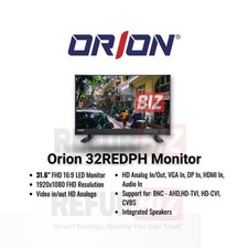 ORION 31.5" 32REDPH CCTV Security Display Monitor 1920x1080 HDMI VGA DPORT BNC